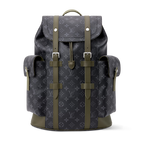 Men's Christopher MM Backpack Monogram Eclipse Canvas Khaki