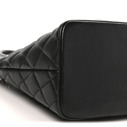 Quilted Caviar Tote Bag