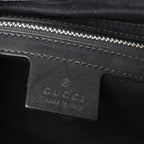 Gucci GG Supreme Web Flap Messenger Bag Black Grey