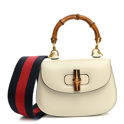 Mini Calfskin Handbag - White