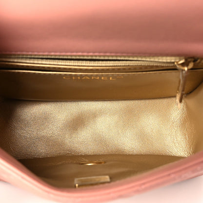 Mini Quilted Lambskin Flap Shoulder Bag