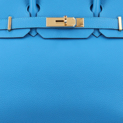 Togo Birkin 30 Bleu Zanzibar Handbag