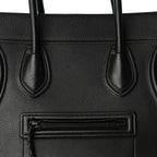 Celine Supple Calfskin Medium Phantom Luggage Black