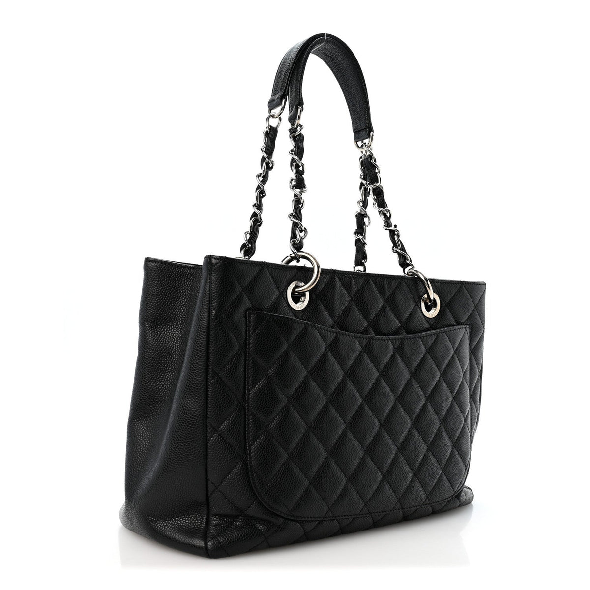 Quilted Caviar Tote Bag