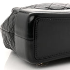 Chanel Aged Calfskin Quilted Small Gabrielle Backpack Black