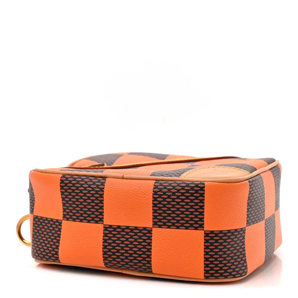 Damier Pop Chess Messenger Orange Handbag