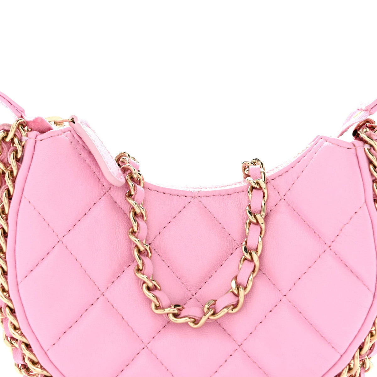 Mini Quilted Lambskin Hobo Bag