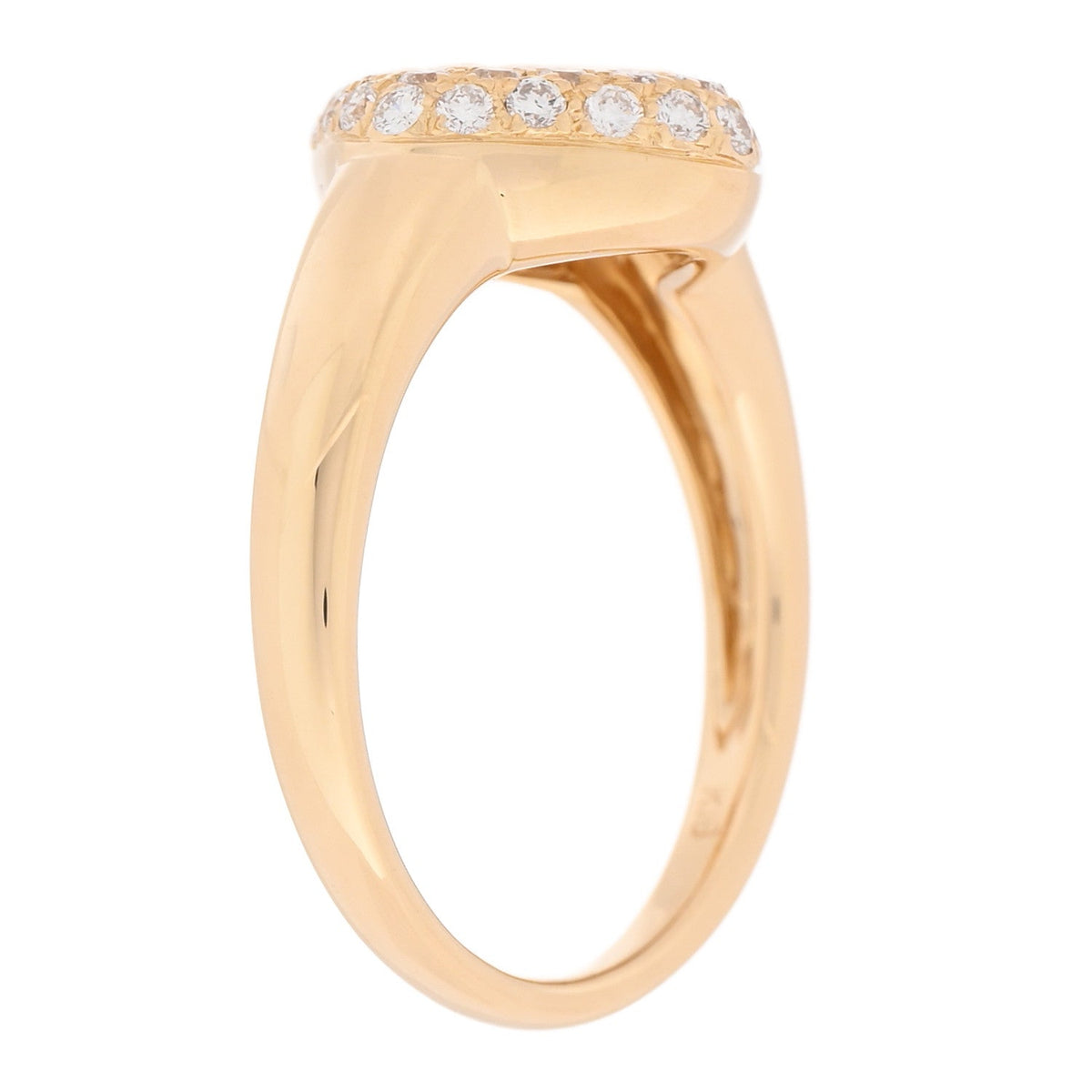Parker & West by FASHIONPHILE18K Yellow Gold Diamond .85ctw Square Ring 54 6.75