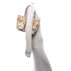 Gucci GG Supreme Monogram Flora Small Ophidia Tote Beige White