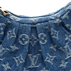 Louis Vuitton Monogram Denim Pochette Valley Blue