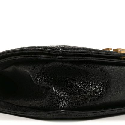 Medium Quilted Caviar Flap Shoulder Bag
