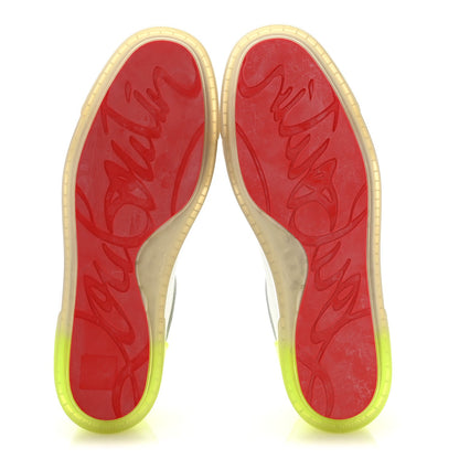 Christian Louboutin Calfskin Women's Fun Vieira Orlato Sneakers 39 Bianco