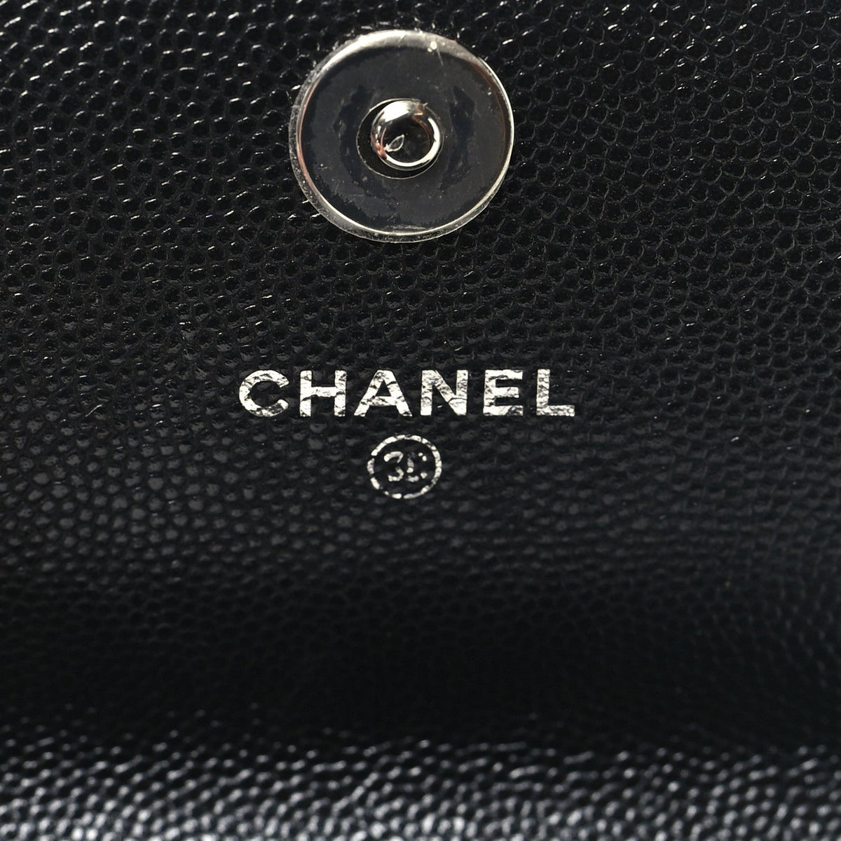 Quilted Caviar Clutch Bag