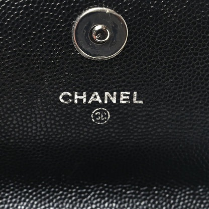 Quilted Caviar Clutch Bag