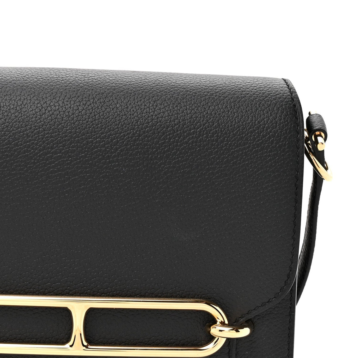 Hermes Evergrain Mini Sac Roulis Black
