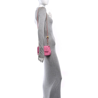 Mini Quilted Lambskin Flap Shoulder Bag