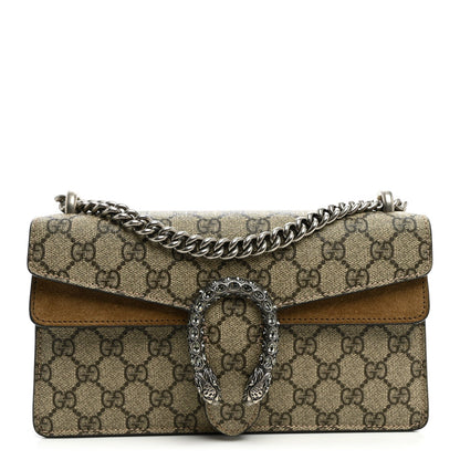 Small Suede Shoulder Bag - Beige