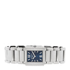 Patek Philippe Stainless Steel Diamond 25mm Twenty-4 Quartz Watch Blue