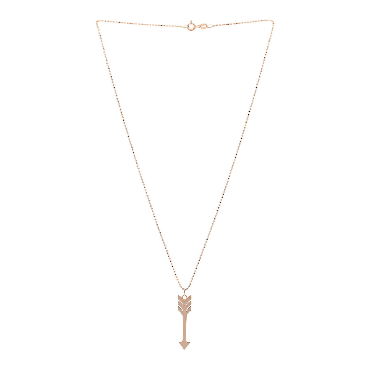 Jennifer Meyer18K Rose Gold Arrow Pendant Necklace