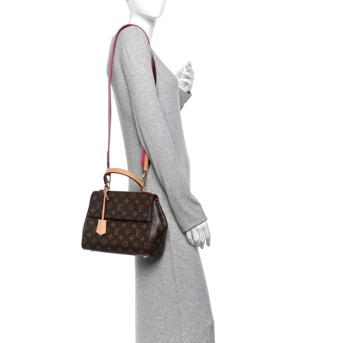 Monogram Cluny Bb Bordeaux Fuchsia Handbag