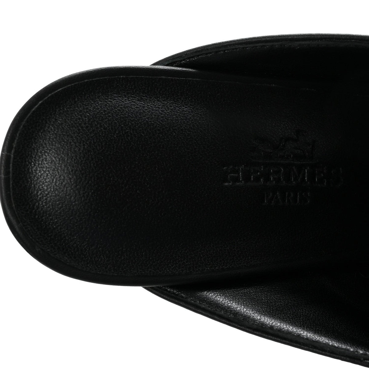 Hermes Calfskin Women's Flore 60 Mules 36 Black