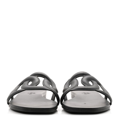 Hermes Rubber Aloha Women's Sandals Black