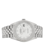 Rolex Stainless Steel 18K White Gold 36mm Datejust Watch White 126234