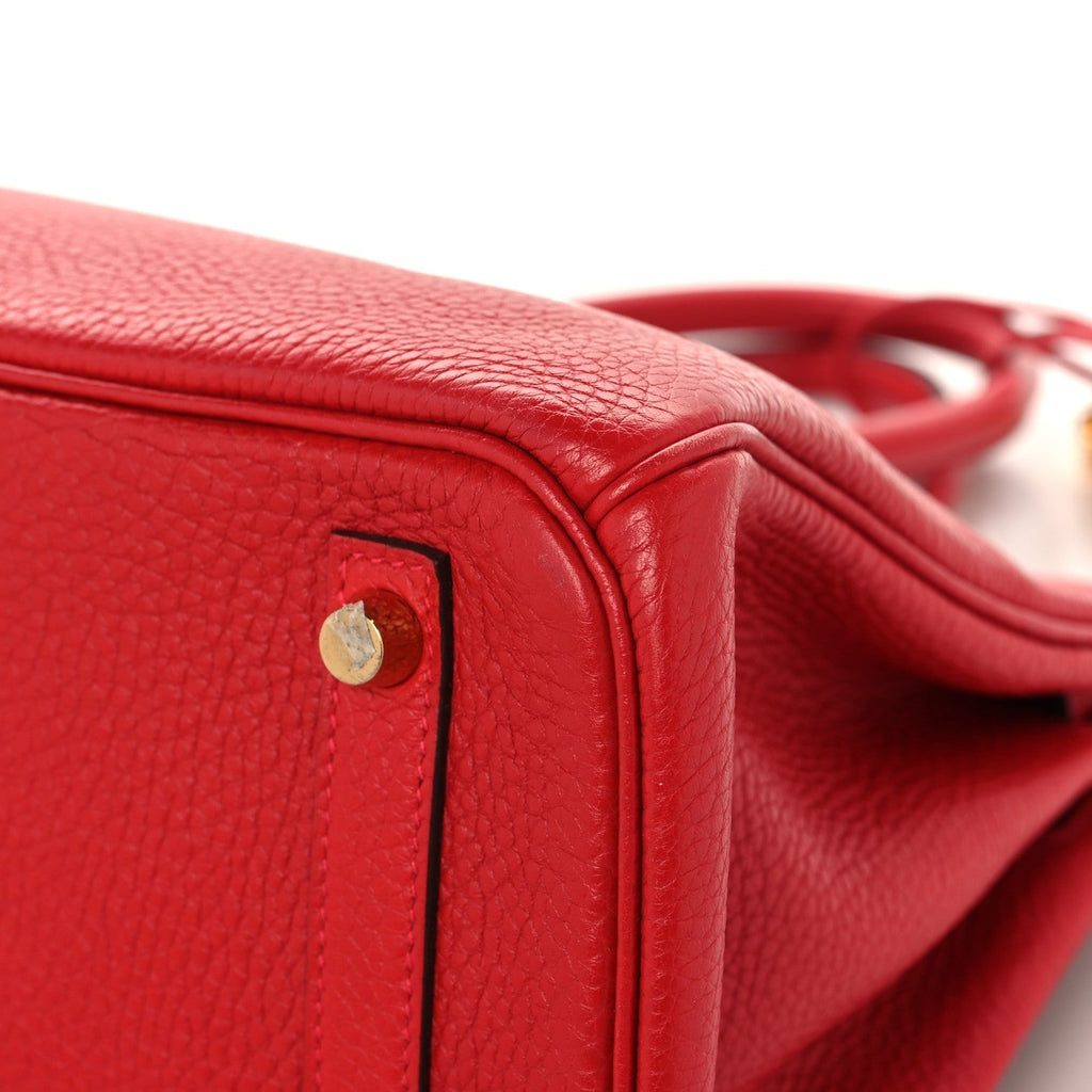 Hermes Togo Birkin 30 Rouge Casaque