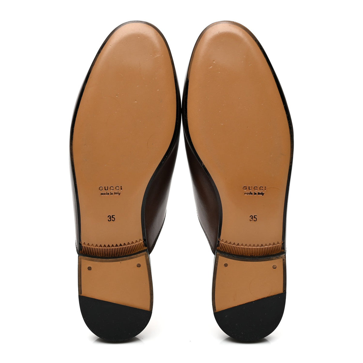 Gucci Calfskin Women's Princetown Slippers 35 Fondente Brown