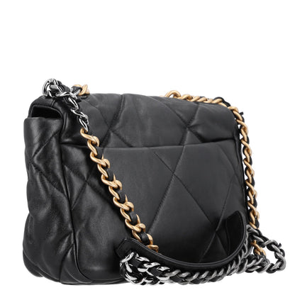 Medium Quilted Lambskin Flap Shoulder Bag