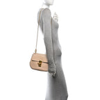 Chloe Grained Lambskin Drew Shoulder Bag Abstract White