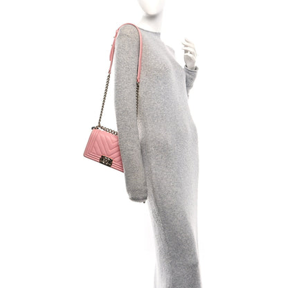 Small Quilted Caviar Flap Shoulder Bag