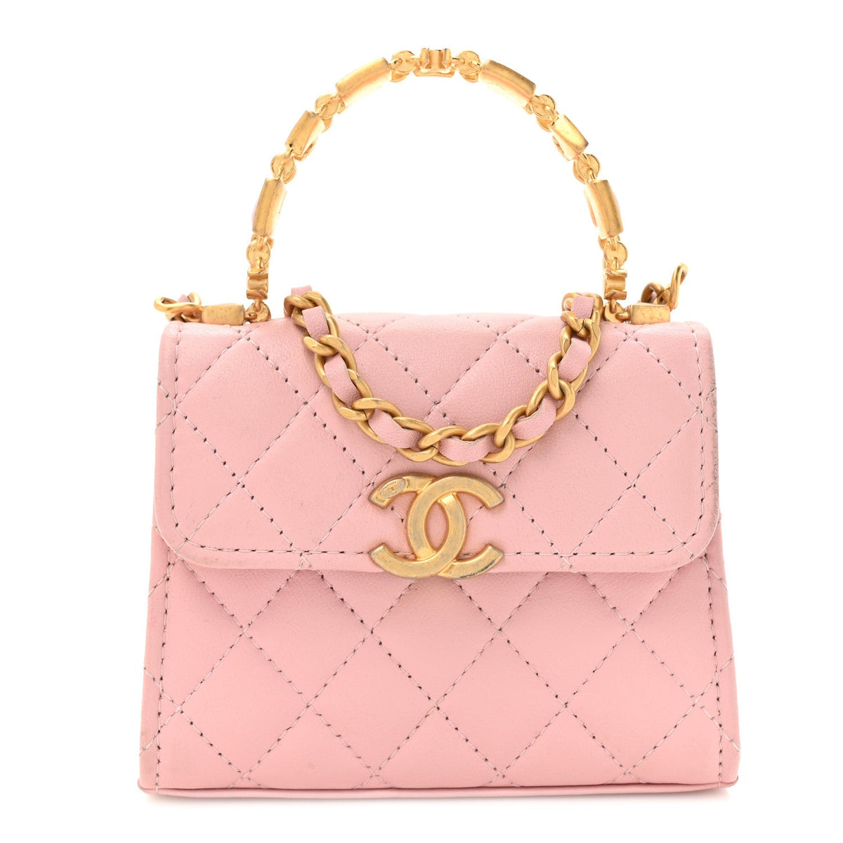 Mini Quilted Lambskin Flap Shoulder Bag