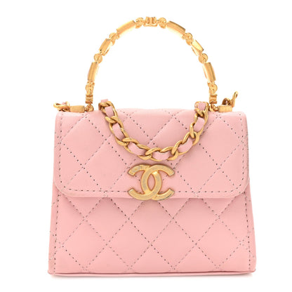 Mini Quilted Lambskin Flap Shoulder Bag