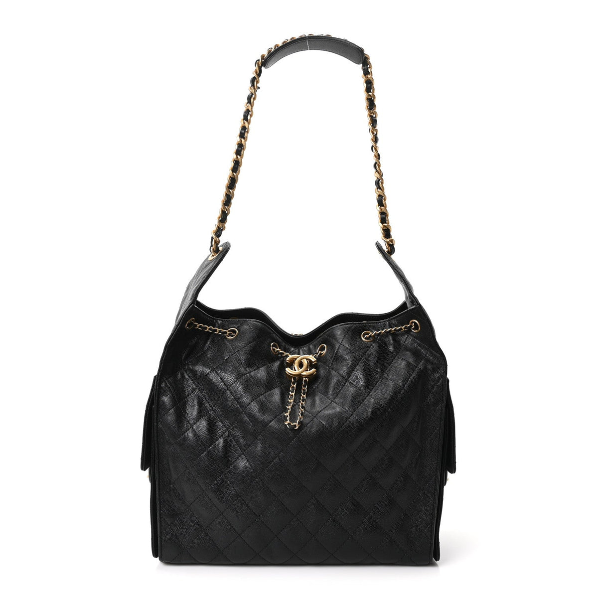 Medium Quilted Caviar Handbag