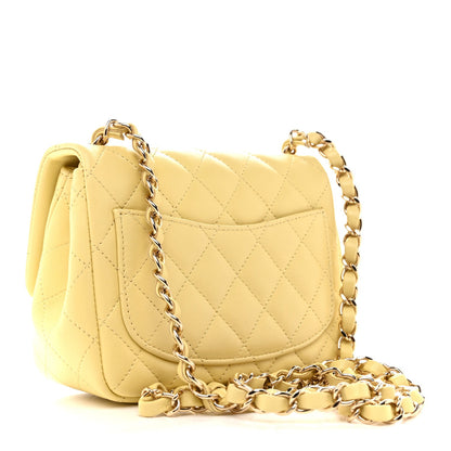 Mini Quilted Lambskin Flap Shoulder Bag