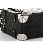 Louis Vuitton Calfskin Debossed Monogram Side Trunk Black