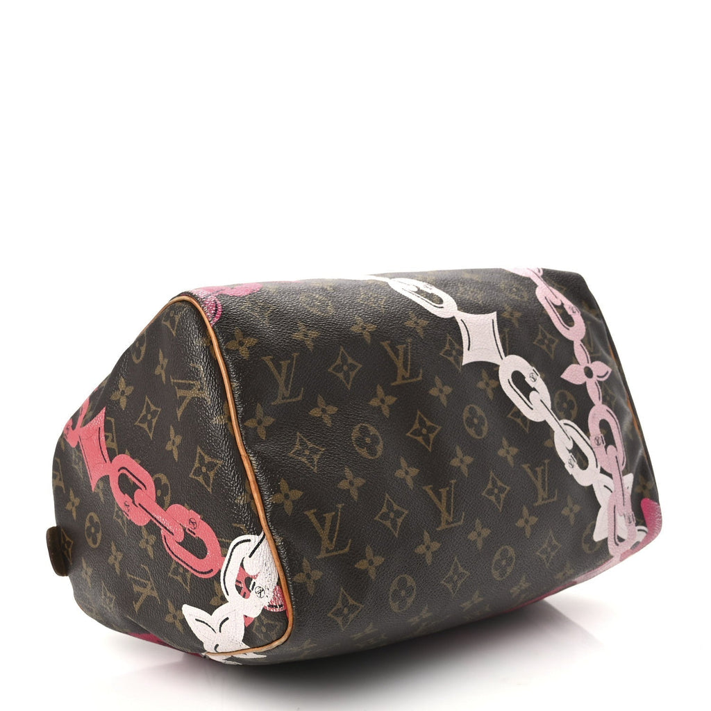 Louis Vuitton Monogram Canvas Speedy 30 Rose Ballerine Poppy