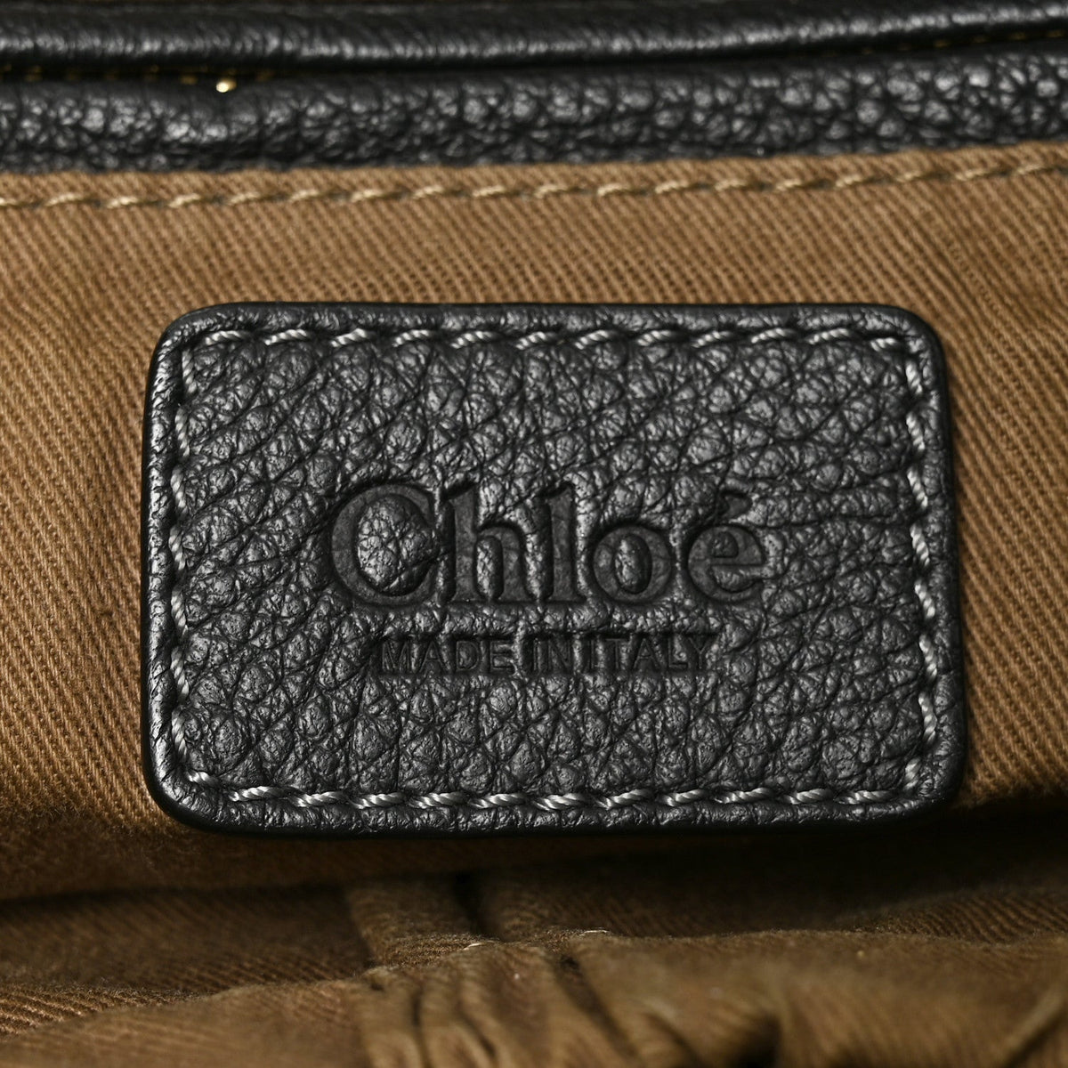 Chloe Calfskin Large Marcie Satchel Black