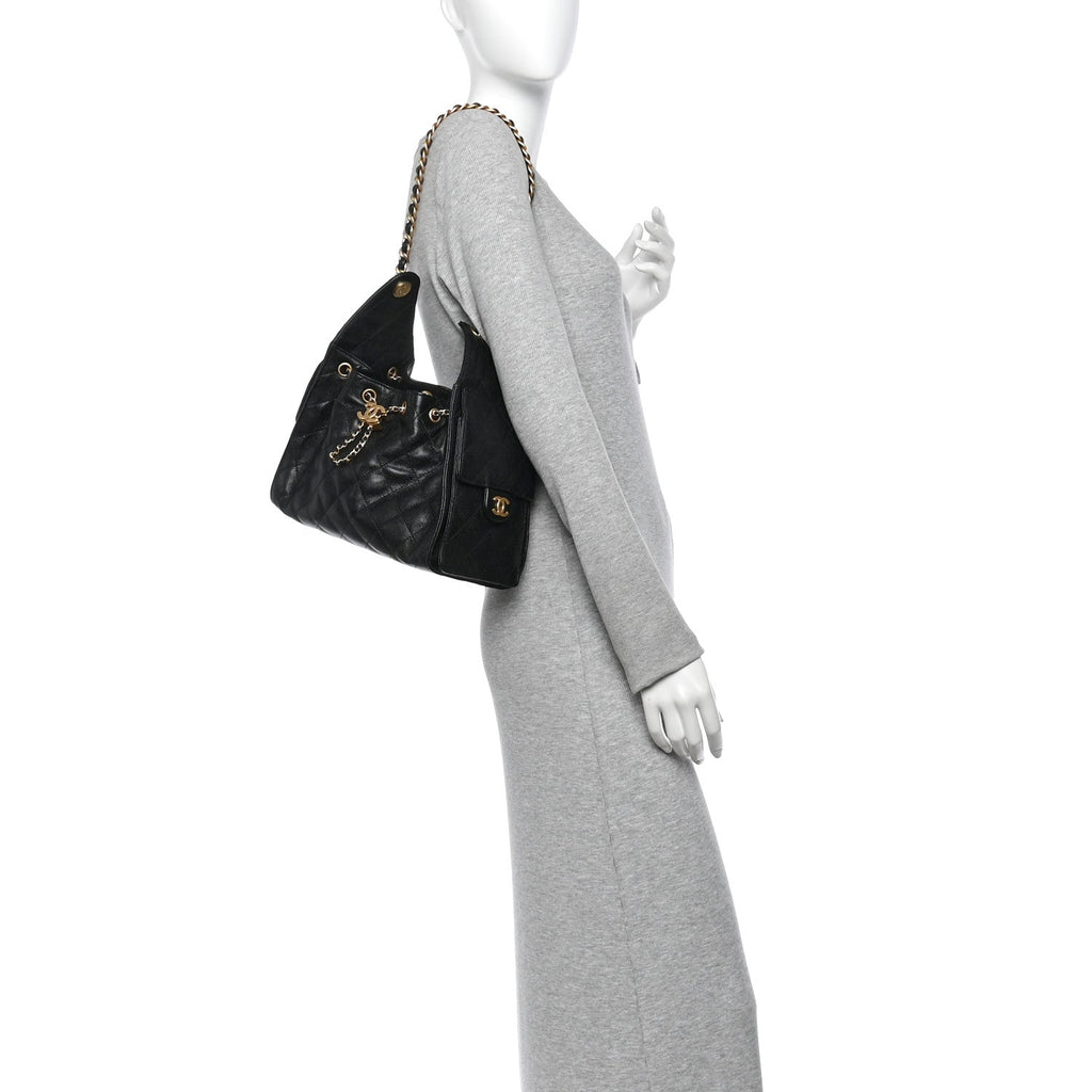 Chanel Caviar Quilted Small Chanel 25 Handbag Black