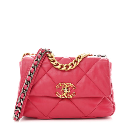 Medium Quilted Lambskin Flap Shoulder Bag