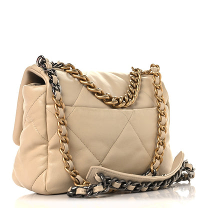 Medium Quilted Lambskin Flap Shoulder Bag