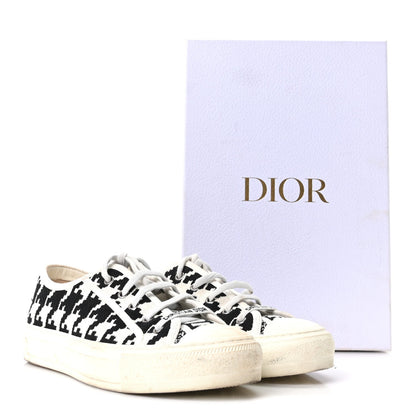 Christian Dior Canvas Women's Walk'N'Dior Low Top Sneakers 39 White Black