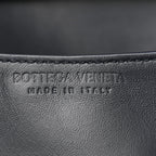 Bottega Veneta Nappa Intrecciato Knot Lock Crossbody Bag Midnight