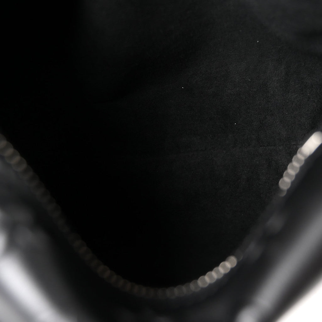 Louis Vuitton Calfskin Debossed Monogram Side Trunk Black