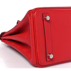 Hermes Epsom Birkin 25 Rouge Casaque