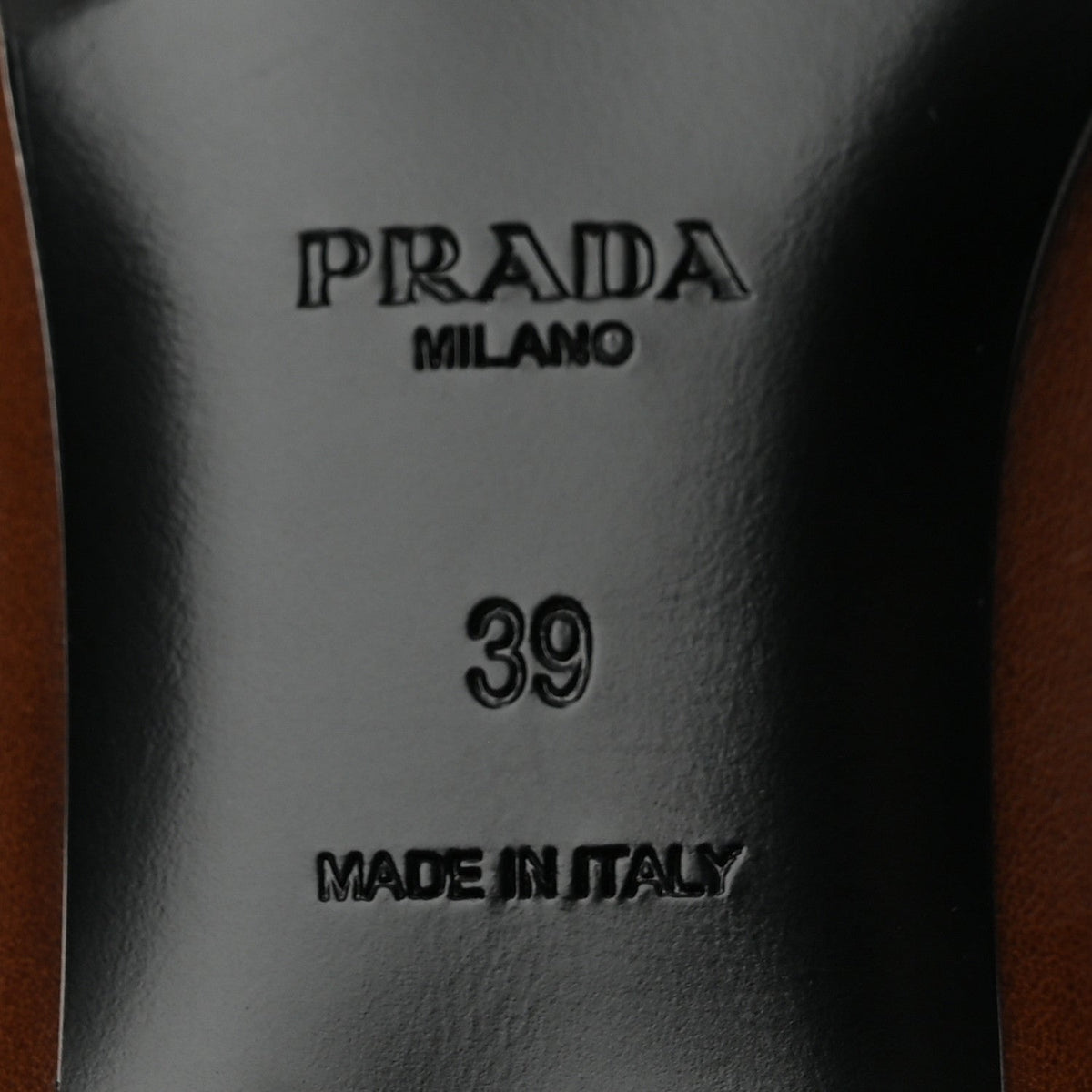 Prada Vitello Women's Old Bow Loafers 39 Cacao
