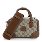 Gucci GG Supreme Interlocking G Small Duffle Beige Ebony