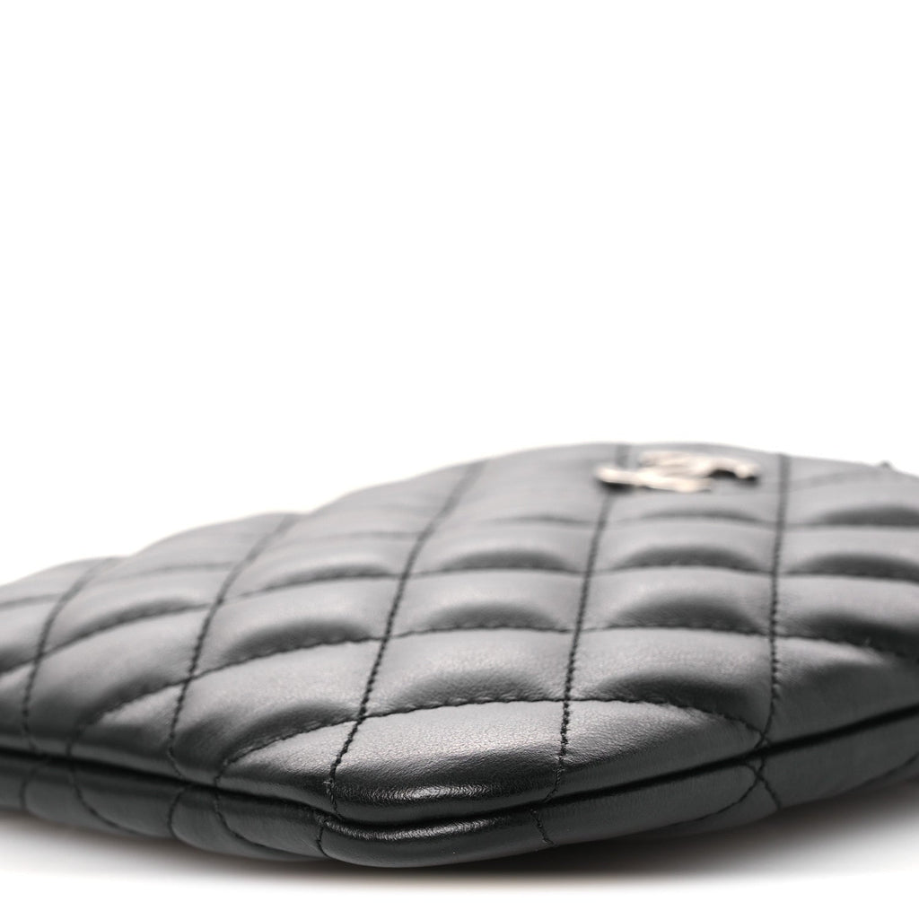 Chanel Lambskin Quilted Mini Crossbody Bag Black