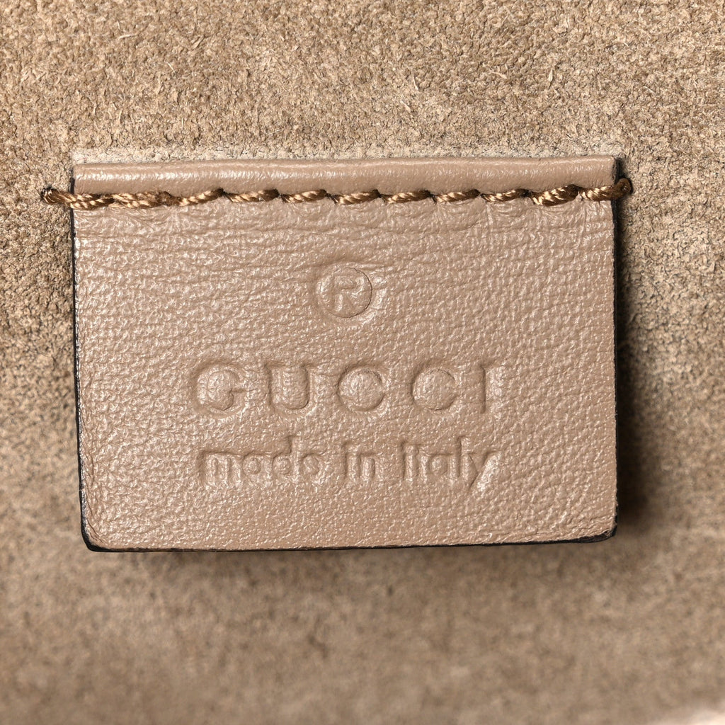Gucci GG Supreme Monogram Small Dionysus Shoulder Bag Taupe